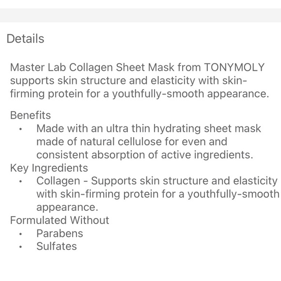 3x Tony Moly Master Lab Sheet Masks - Picture 4 of 13